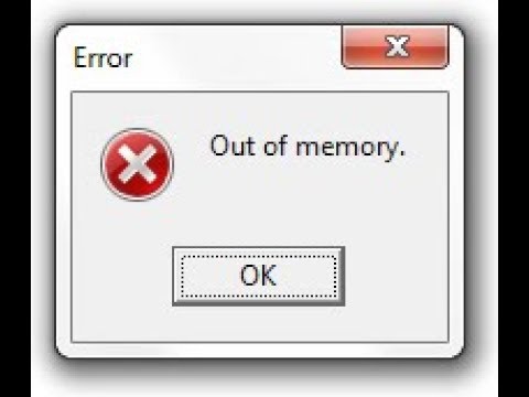 out of memory error