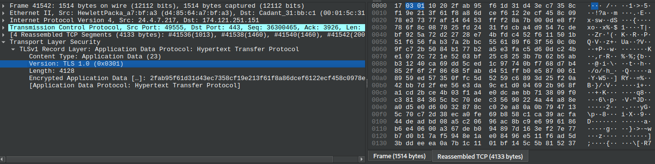 wireshark screenshot